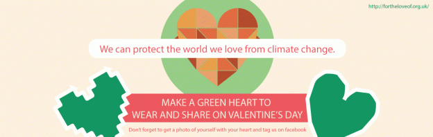 Valentines Green Heart Day