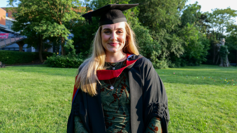 Top Up Veterinary Nursing Degree Student at graduation