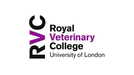 Royal Veterinary College purple and black Logo