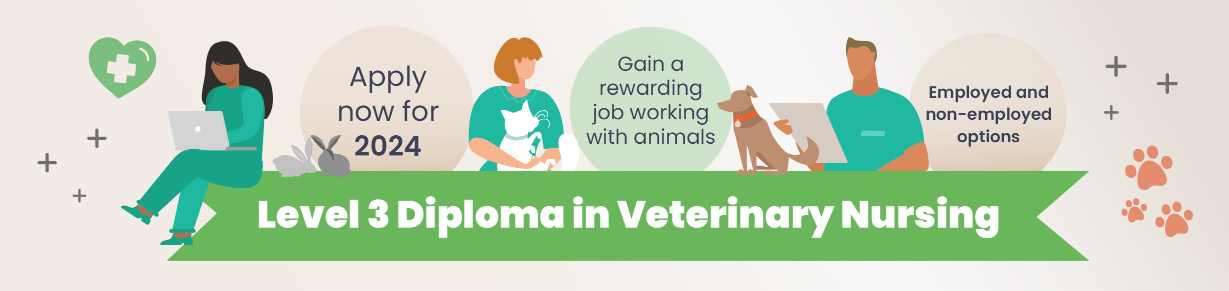 Start studying the Level 3 Diploma in Veterinary Nursing in January 2023