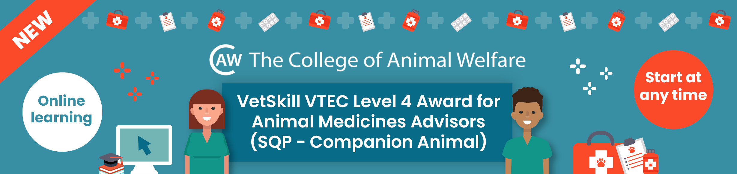 VetSkill VTEC Level 4 Award for Animal Medicines Advisors (SQP – Companion Animal)