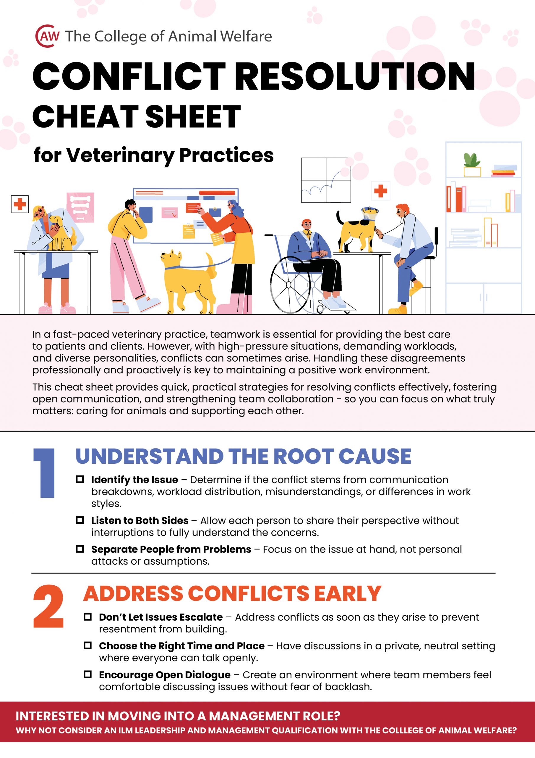 Picture of FREE Conflict Resolution Cheat Sheet Download is Ready