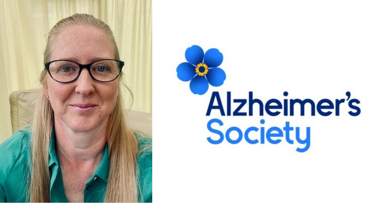 Jenny Best and the Alzheimers Society Logo